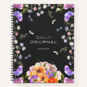 British Garden Serenity Pink Grey Journal Notitieboek (Voorkant)