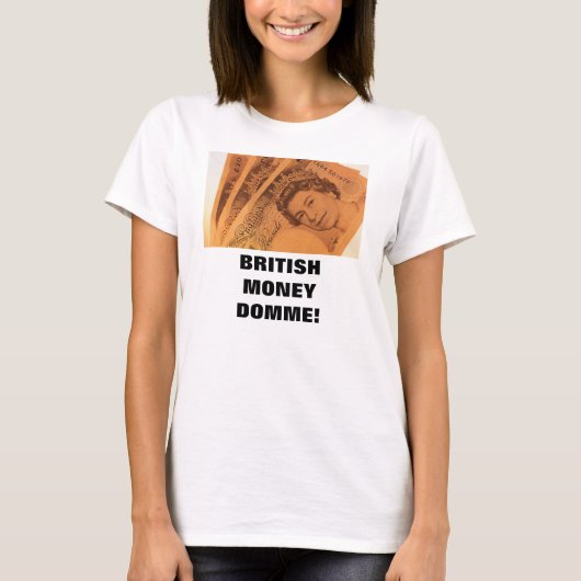 BRITISH GELD DOMME T-SHIRT (Voorkant)