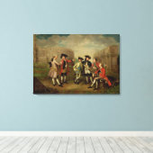 British Gentleman in Rome, c.1750 (olie op doek) Canvas Afdruk (Insitu (Houten vloer))