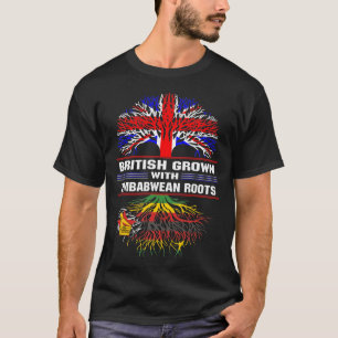 British Grown met Zimbabweaanse wortels T-shirt