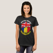 British Grown Roemeense rots Flags for Men T-shirt (Voorkant volledig)