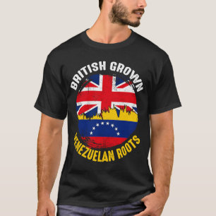 British Grown Venezolaanse rots vlaggen voor M T-shirt