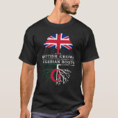 British Grown with Algeran    RootsAlgerije Design T-shirt (Voorkant)