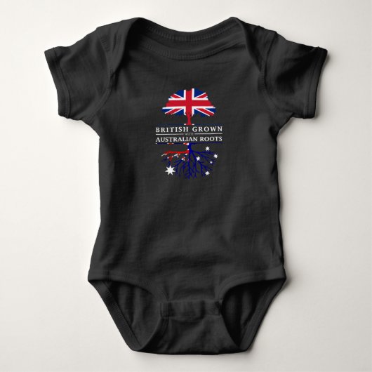 British Grown with Australian    RootsAustralia Romper (Voorkant)