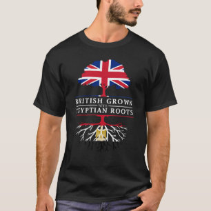 British Grown with Egyptian    RootsEgypt Design T-shirt