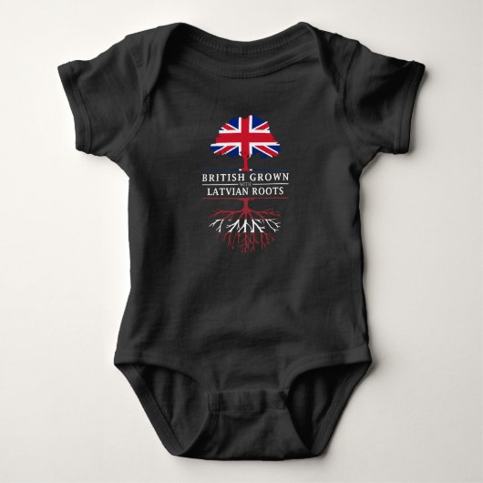 British Grown with Letvian    RootsLetland Design Romper (Voorkant)