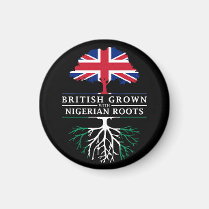 British Grown with Nigerian RootsNigeria Design Magneet