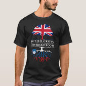 British Grown with Slovenian    RootsSlovenië T-shirt (Voorkant)