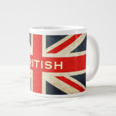 British Grunge Union Jack Jumbo Coffee Mok (Voorkant rechts)