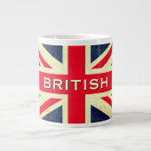 British Grunge Union Jack Jumbo Tea Mok (Voorkant)