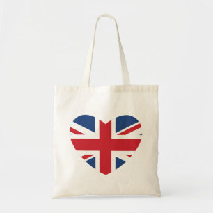 British Heart Canvas tas - Union Jack Flag