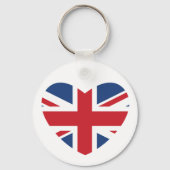 British Heart Keychain - Union Jack Flag (Voorkant)