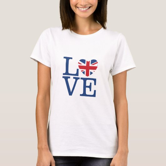British Hearts - Love Union Jack T-shirt (Voorkant)