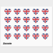 British Hearts - Union Jack Heart Stickers (Vel)
