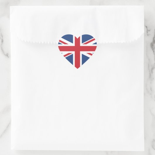 British Hearts - Union Jack Heart Stickers (Tas)