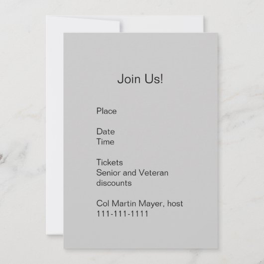 British Heavy Bomber Kaart (Achterkant)