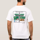 British Highway Signs 2 T-shirt (Achterkant)