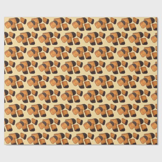 British Honeycomb Sponge Cinder Toffee Snoep Sweet Cadeaupapier (Vlak)