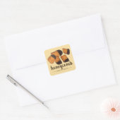 British Honeycomb Sponge Toffee Snoep gemaakt door Vierkante Sticker (Envelop)