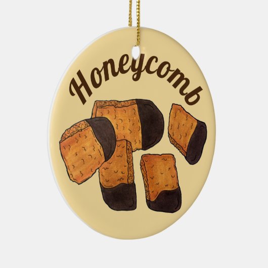 British Honeycomb Sponge Toffee Snoep UK Sweets Keramisch Ornament (Rechts)