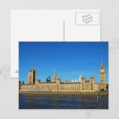 British Houses of Parliament en Big Ben Briefkaart (Voorkant / Achterkant)