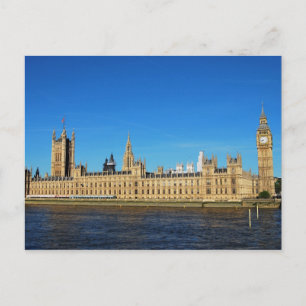 British Houses of Parliament en Big Ben Briefkaart