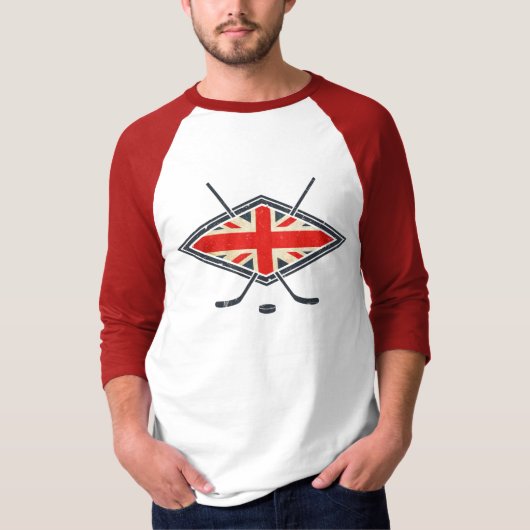 British Ice Hockey Flag T-shirt (Voorkant)