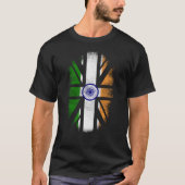 British Indian Flag - India and UK Pride T-Shirt (Voorkant)