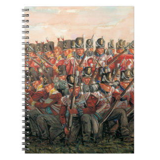 British infantry Napoleonic wars painting Notitieboek