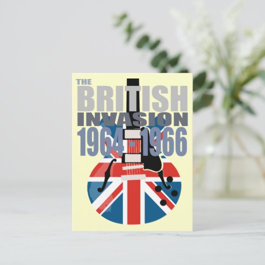 British Invasion 2 Briefkaart (Staand voorkant)