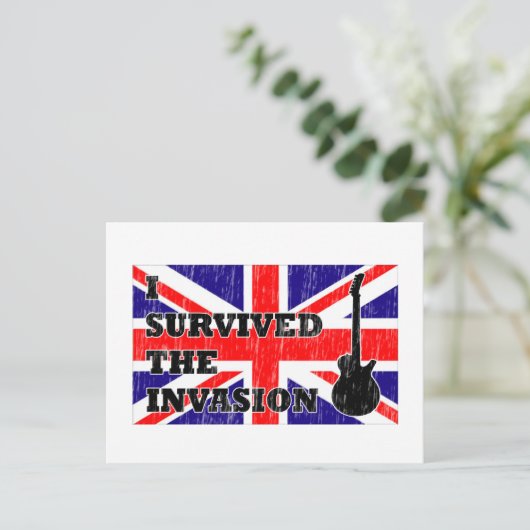 British Invasion Briefkaart (Staand voorkant)