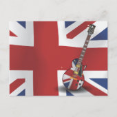 British Invasion Guitar Briefkaart (Voorkant)