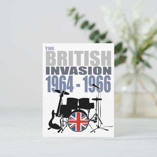 British Invasion III Briefkaart (Staand voorkant)
