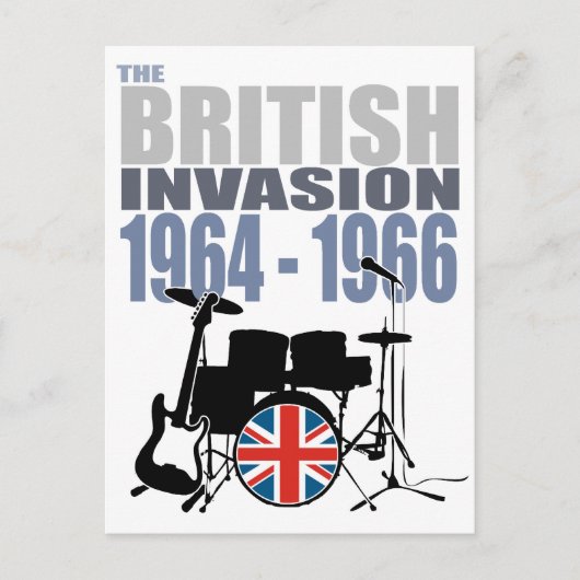 British Invasion III Briefkaart (Voorkant)