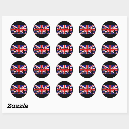 British Invasion Ronde Sticker (Vel)