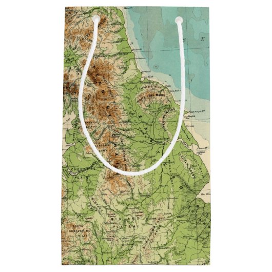 British Isles badyorografische kaart Klein Cadeauzakje (Voorkant)