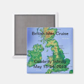 British Isles Cruise Magnet 2013 (Voorkant / Achterkant)