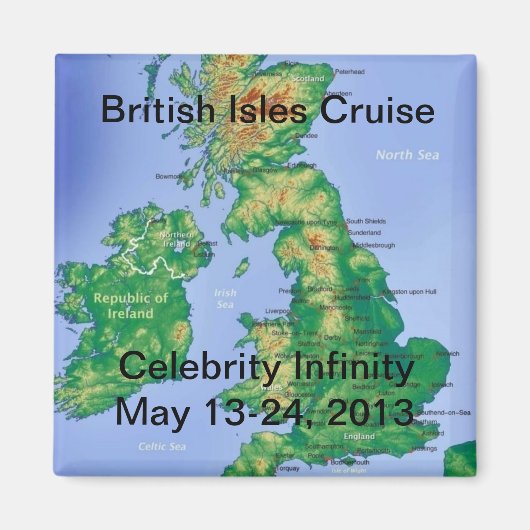 British Isles Cruise Magnet 2013 (Voorkant)