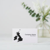 British Isles - Gold Kaart Visitekaartje (Staand voorkant)
