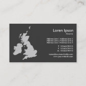 British Isles - Gold Kaart Visitekaartje (Achterkant)