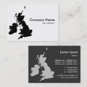 British Isles - Gold Kaart Visitekaartje (Voorkant / Achterkant)