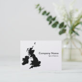 British Isles - Gold Kaart Visitekaartje (Staand voorkant)