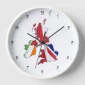 BRITISH ISLES MAP EN FLAGS (Voorkant)