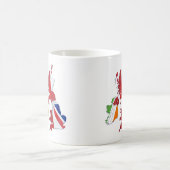 BRITISH ISLES MAP EN FLAGS COFFEE MOK (Center)