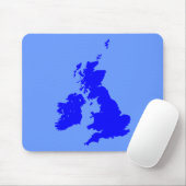 British Isles - Shades of Blue Muismat (Met muis)