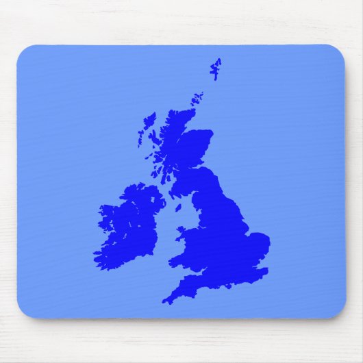 British Isles - Shades of Blue Muismat (Voorkant)