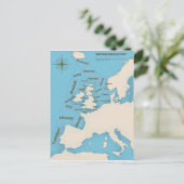 British Isles Shipping Forecast in kleur Briefkaart (Staand voorkant)