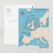 British Isles Shipping Forecast in kleur Briefkaart (Voorkant / Achterkant)