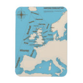 British Isles Shipping Forecast in kleur Magneet (Verticaal)