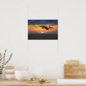 British Jaguar Jet Fighter 1984 Europe. Poster (Keuken)